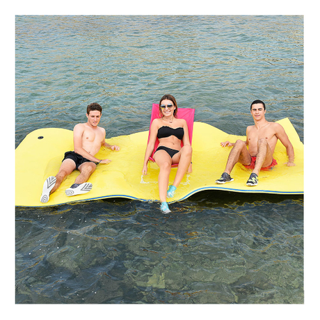 Lake Foam Floating Water Mats Anti-Tear XPE Foam Pool Float Mat for Relaxing and Recreation 170x55x2.2cm Floating Water Pads Pool and Etc for Beach 